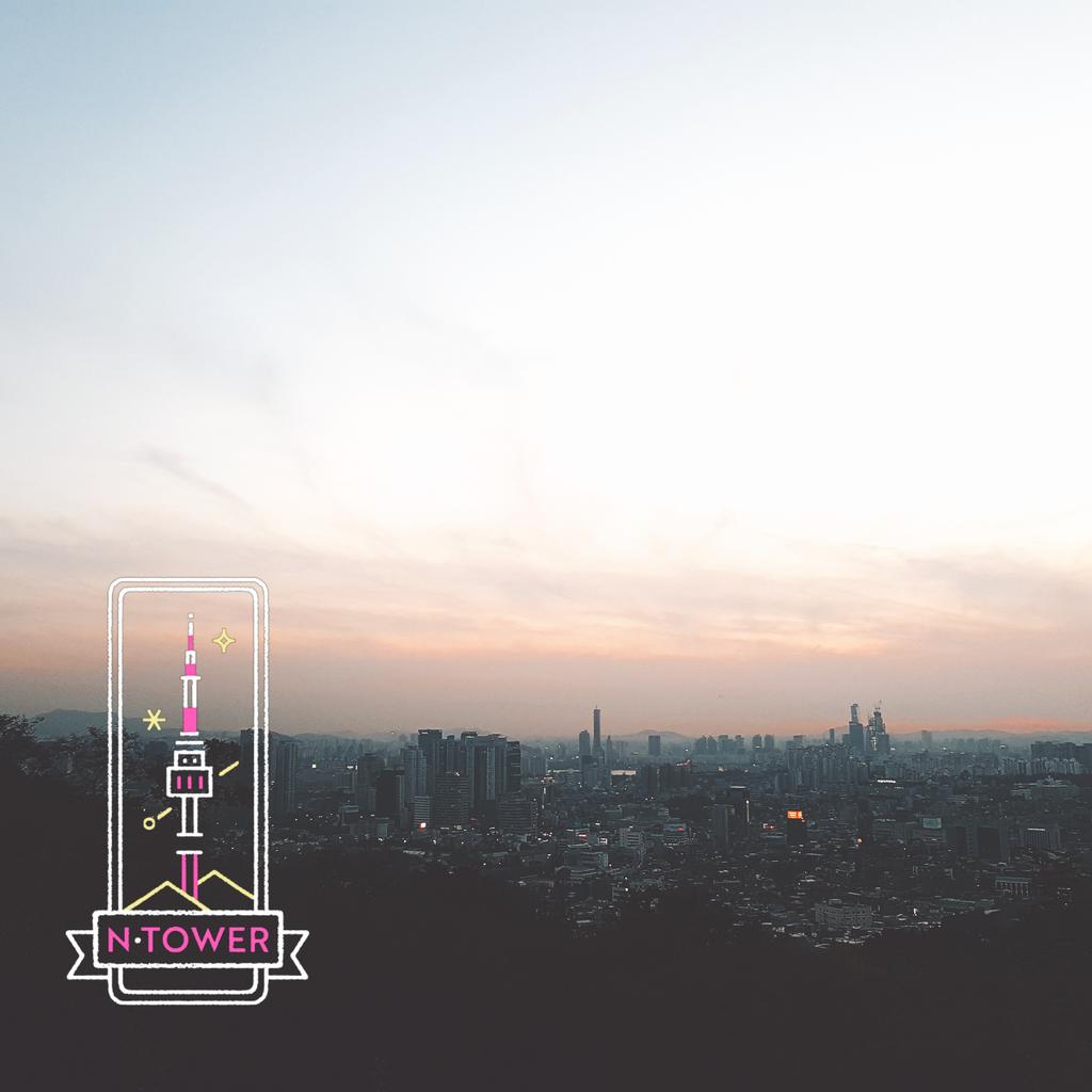 남산타워 걸어서 올라갔다왔는데...어우..근데 야경은 이쁘더라구요!!