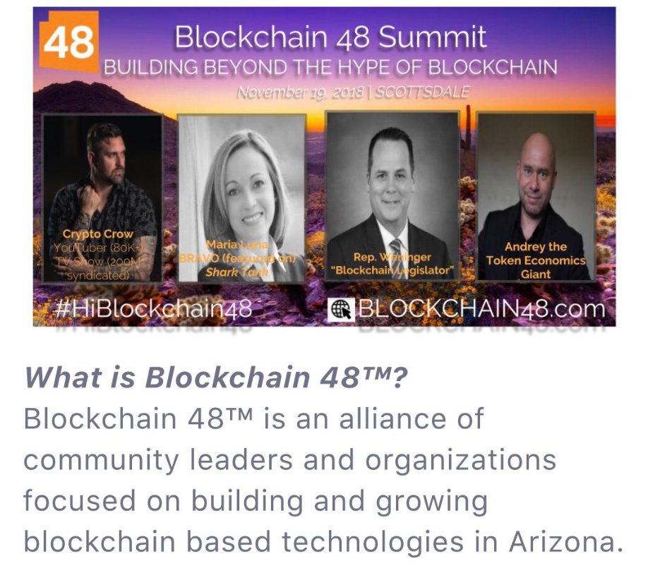 We're proud to announce that our CEO, <a href="/mlunaparla/">Maria</a>, is a speaker at <a href="/HiBlockchain48/">Blockchain48</a> 🔥

▶️ We'd like to extend an invite to all our fans and followers in the Blockchain community.

🗓️ Mon, November 19, 2018
⏱️ 8:30 AM – 5:00 PM MST