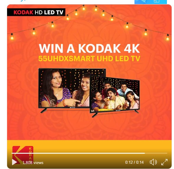 Rain_Man25's tweet image. 1) Flower Cracker Will Match With -  bIllion of ColourFul Colour

2) 1000 line of Crackers - Long Lasting TV panel

3) Rockets - Bigger screen

4) this Laxmi Atom bomb - Boom Blastic Sound

5) Fuljahdi will match with - multiple Connectivity

#KodakDiwali  #KodakHDLEDTV