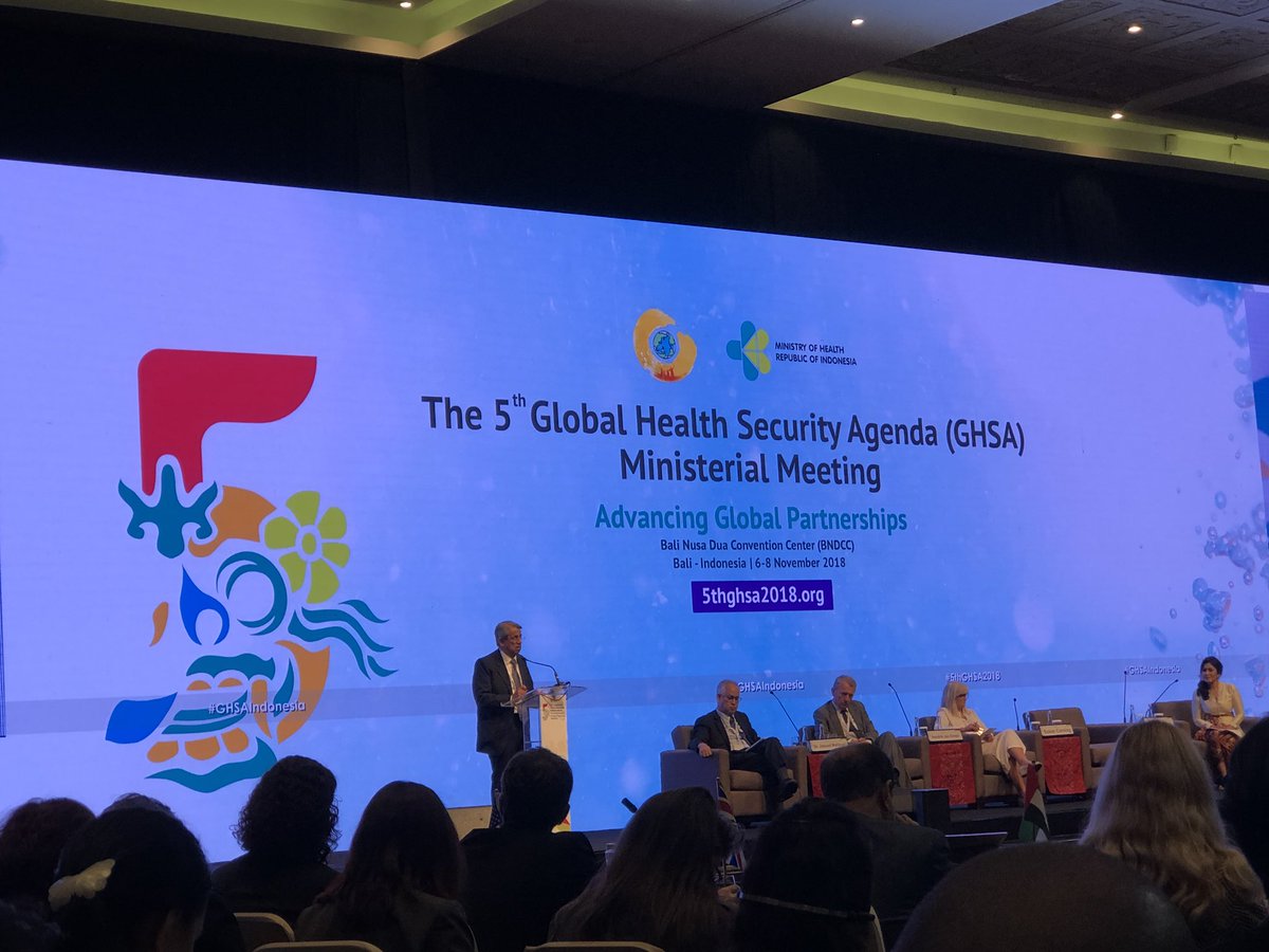 It’s really great to see @WorldBank so involved in  #5thGHSA2018, financing is key for sustained capacity in preparedness, excited to have them as a member in #GHSA2024 and for a financing Action Package #GHSAIndonesia #ghsagenda