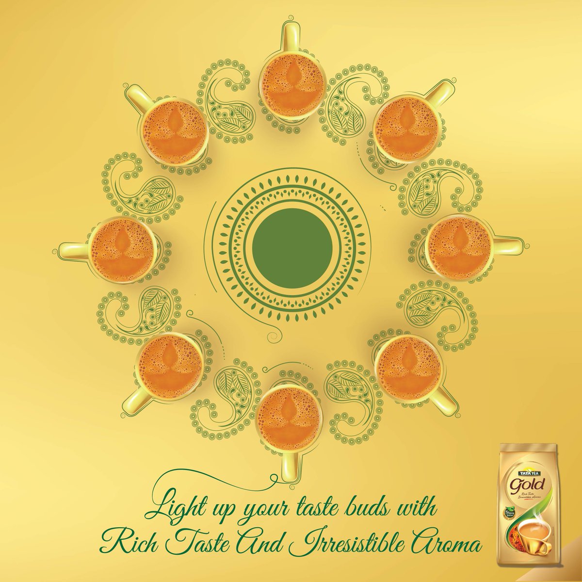 This #Diwali, celebrate with the new #TataTeaGold pack. It’s combination of rich taste and irresistible aroma are sure to brighten up your celebrations.Tata
Tea Gold is now available on Bigbasket  bit.ly/2QUfyEc and Amazon
amazon.in/dp/B00GLDJ9WA
Buy it Now!!