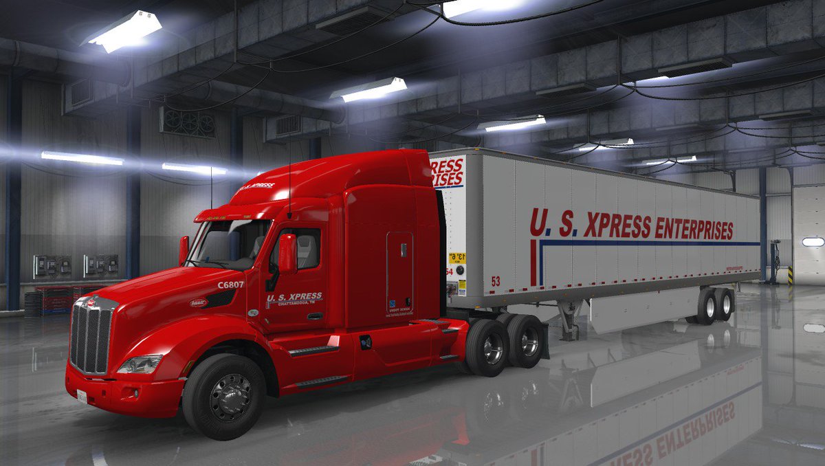 DavePowell_1219's tweet photo. Looking for a skin for your truck or trailer in American Truck Simulator then hit me up. I get more requests for combos and for trailers. I now have the ability to skin and name the garages.  https://t.co/g30tVJG3Rq https://t.co/T5YNwS8TmZ