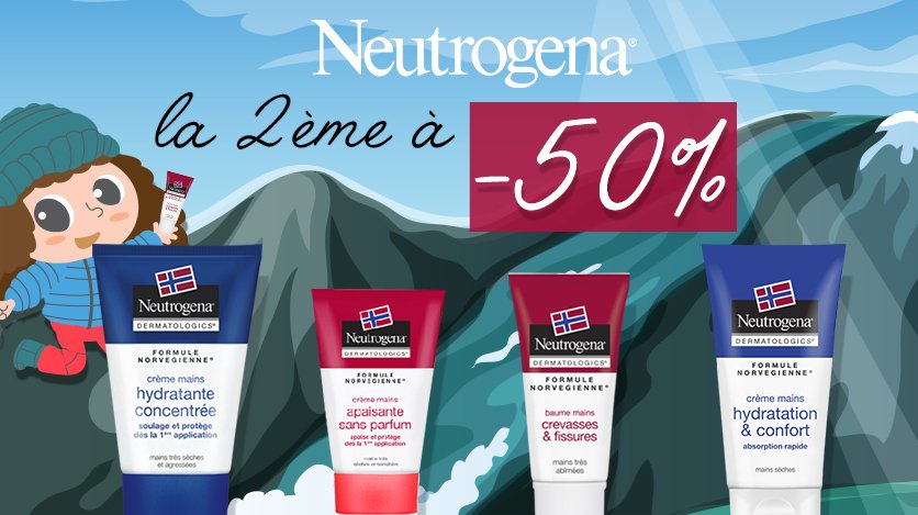 [PROMOTIONS] La 2eme crème pour les mains à -50% !
Le froid d'hiver arrive, protégez-vous les mains avec nos crèmes Neutrogena. Une acheté, la seconde à -50% !
Foncez >> ow.ly/rHhK30mrN5A