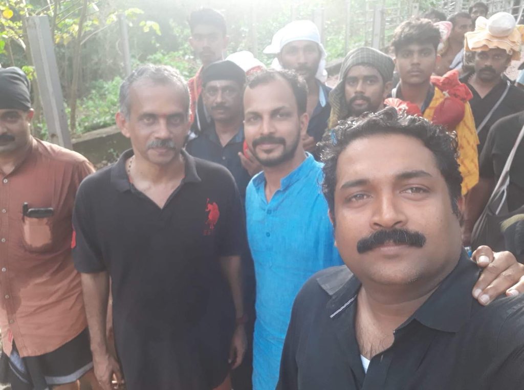 excomradekerala's tweet photo. @RSSorg leaders’ presence in #Sabarimala is a big morale booster for Swayamsevaks and Hindu devotees across Kerala. Here the whistle blows, from now on no Police will touch a Hindu in Sabarimala, no Commie will dare to touch mothers and daughters #SanghInSabarimala #GoodByeCPM https://t.co/ZZvGvGpLgs
