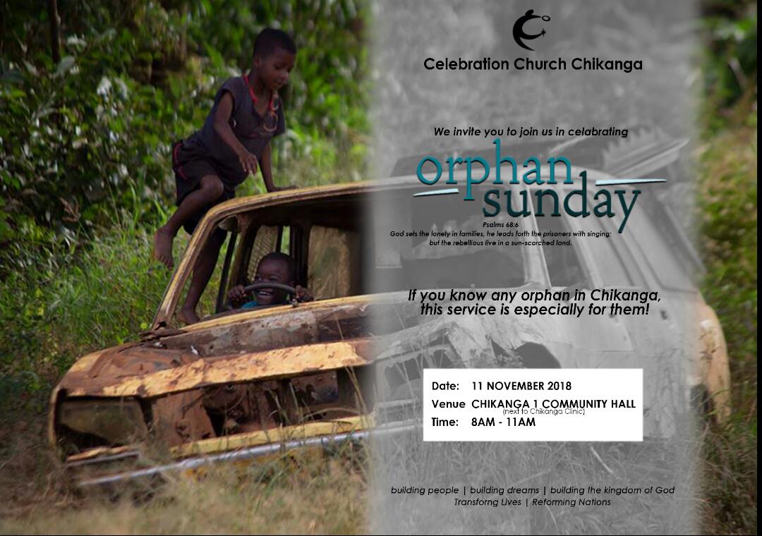 If you know any Orphan (0-17yrs) in Chikanga Mutare please extend this invite to them for me or inbox me on +263772546861, we want to celebrate these wonderful people this coming Sunday at Chikanga Hall.
@WadziKay @CityofMutare @wasudigital @ChinwadaClive @celebrationmin