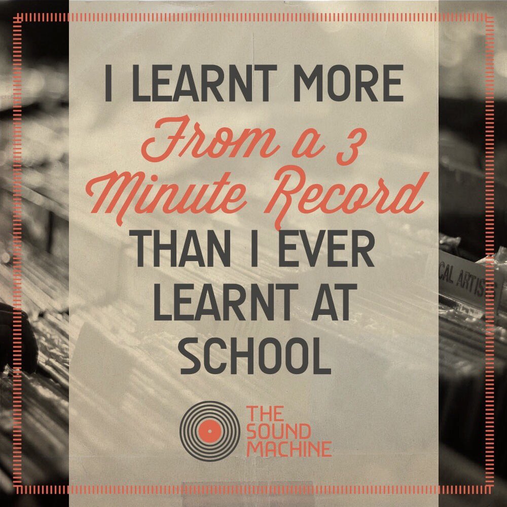TheSoundMachine's tweet image. Quote of the day... 😜👊  #fortheloveofvinyl