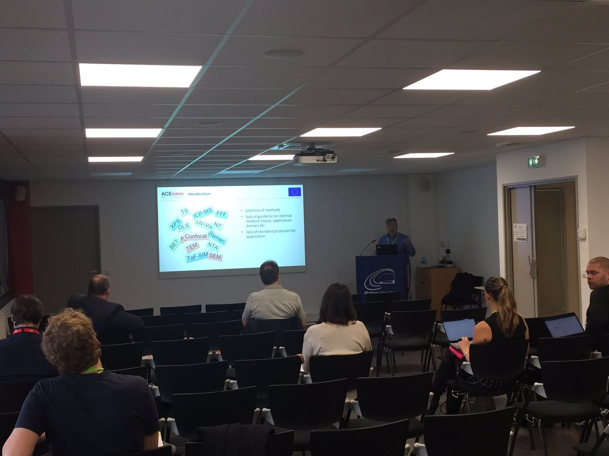 iseult5's tweet photo. @ACEnanoH2020 satellite event on our training programme underway @NanoSafe2018 - #benchmarking #videoprotocols #decisiontrees #analryicalToolbox #knowledgewarehouse @SteveLofts1 @APapadiamantis https://t.co/HsmxbYfaec