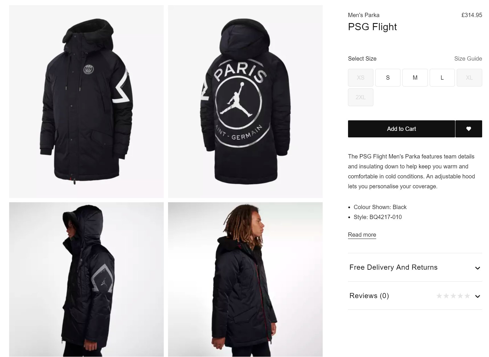 Jordan psg 2025 flight parka