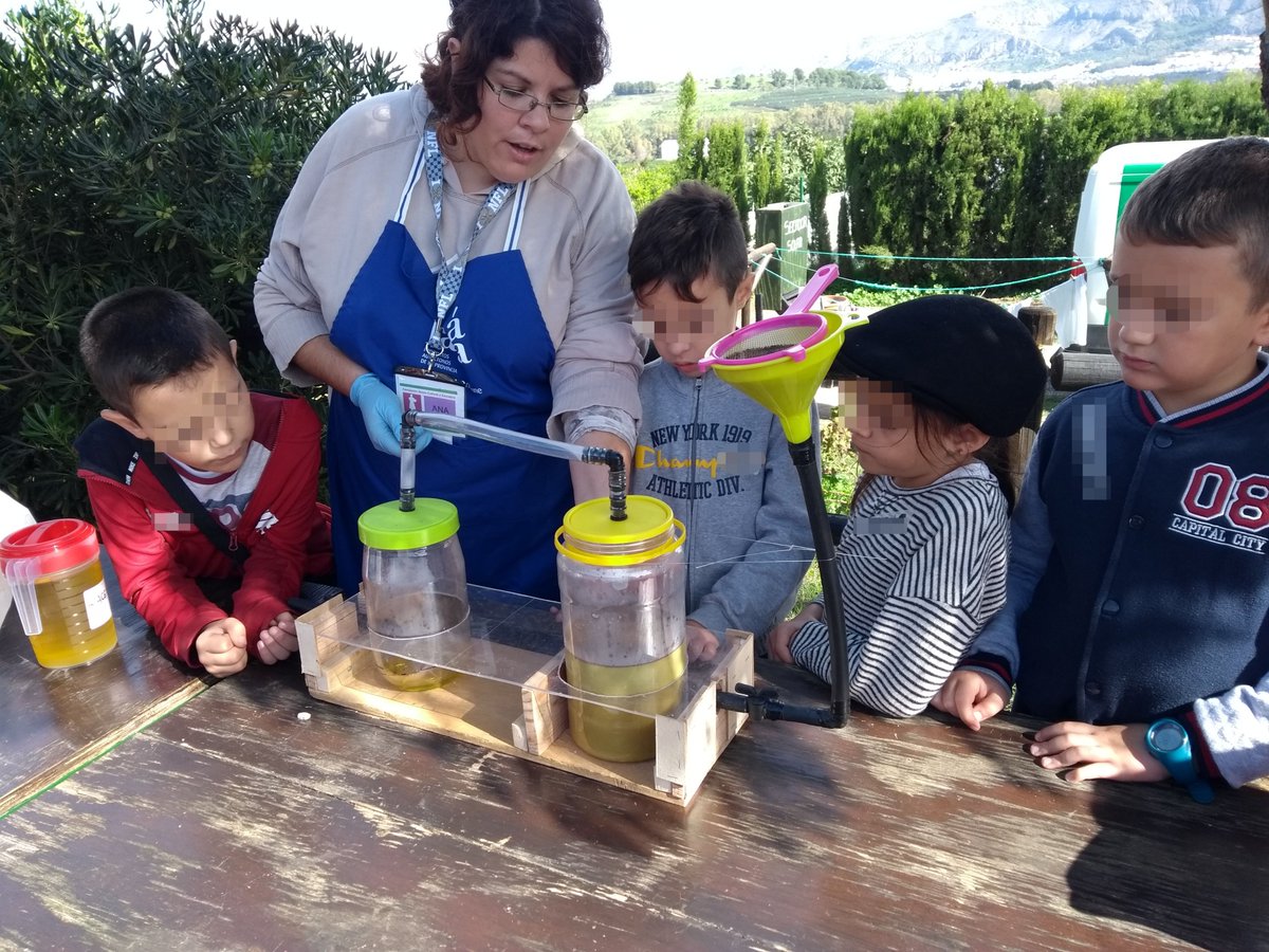 faeneras's tweet photo. Primer taller faeneras, Recogida y producción de aceite @faeneras
#Escuela #Aceite #Málaga #Colegiales #oficios #guadalhorce #granjaescuela #MLG https://t.co/fcMmPXiGLM
