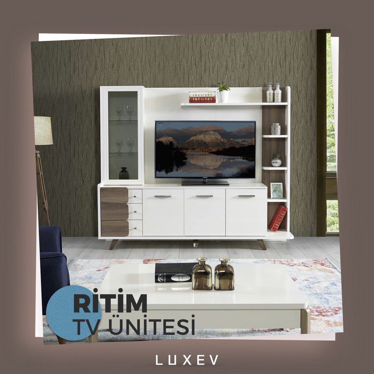 Ritim Tv Ünitesi LUXEV’de 
#luxevmobilya #mobilya #furniture #tasarım #design #tvünitesi #salon #oturmagrubu #köşekoltuk #yatakodası #ahşap #evlilik #evlilikhazırlıkları #stil #stilsahibi