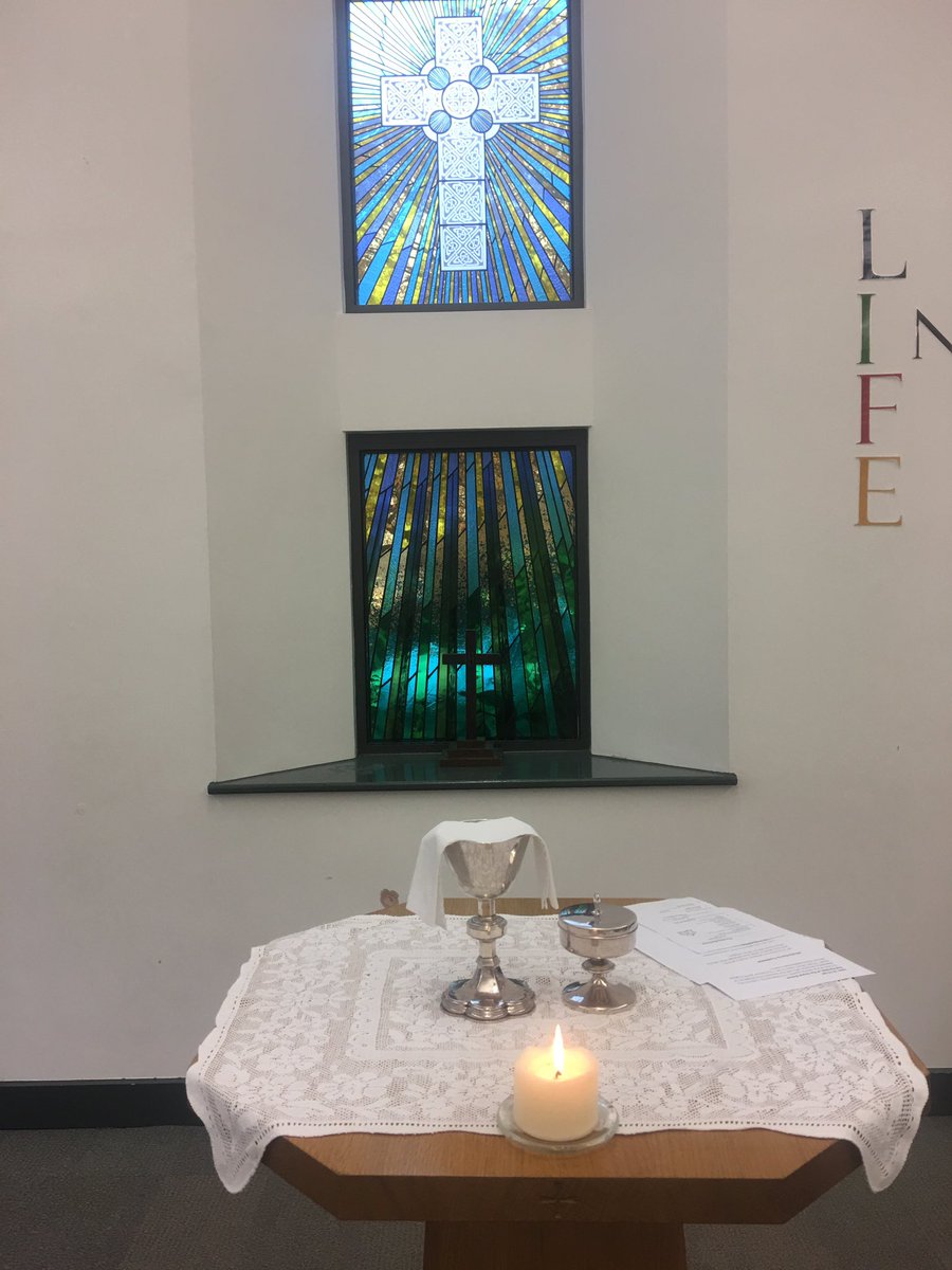 Communion at St Aidan’s this morning. Let’s try and bring a good news message to our young people