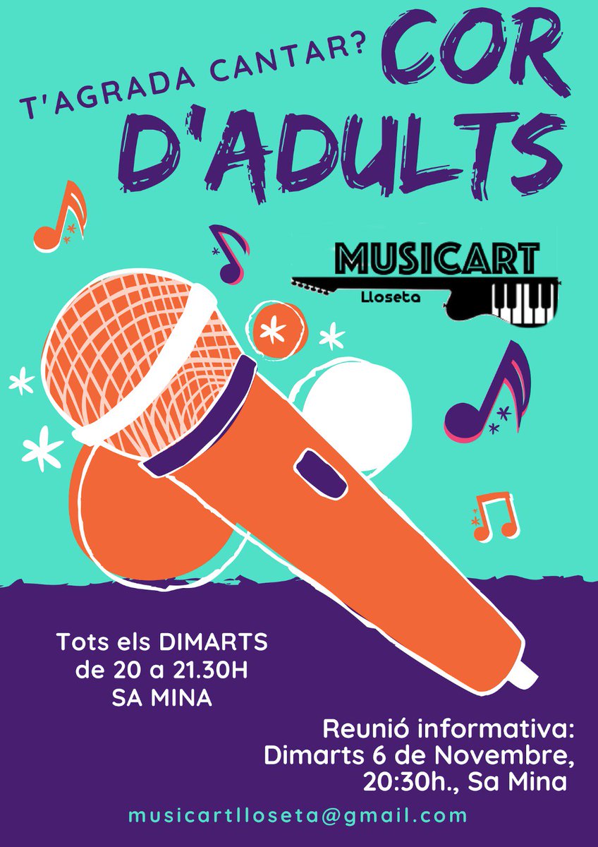 Si t'agrada la música te convidam a participar d'aquesta nova experiència. 🎶🎶🎶 #Lloseta