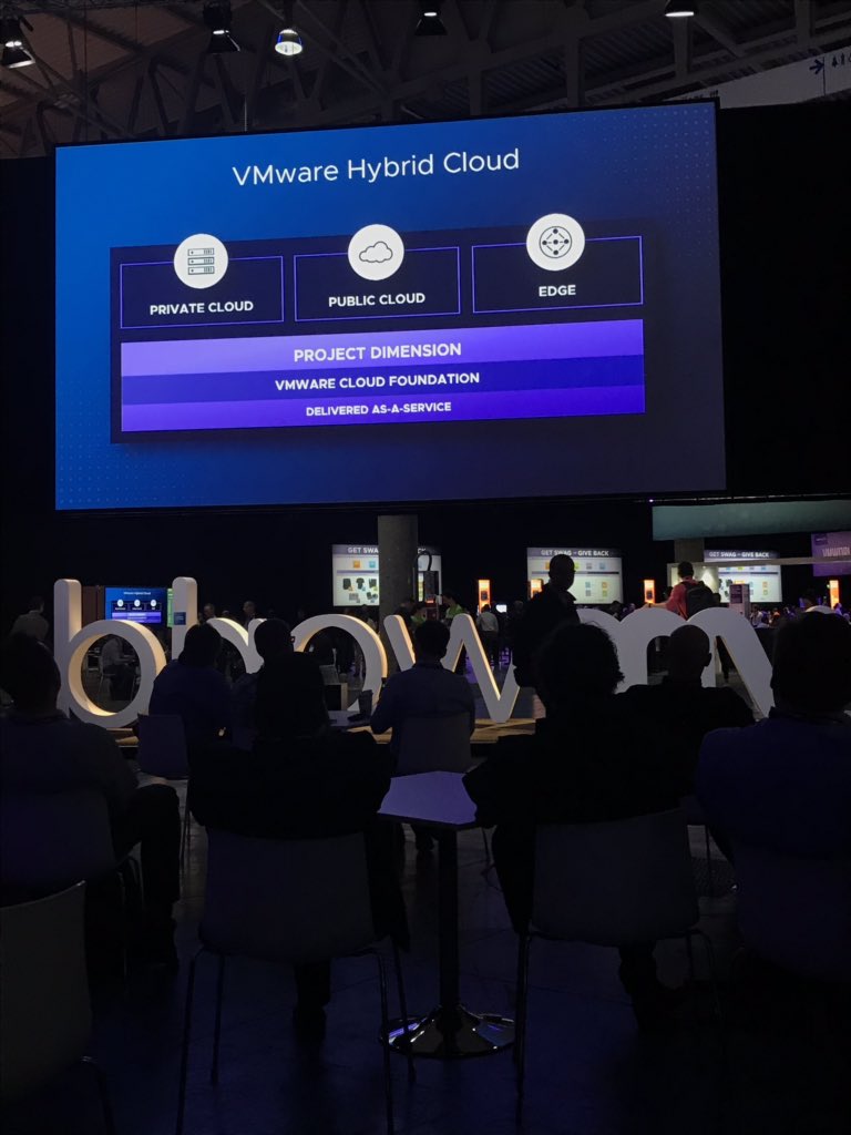 FabioChiodini's tweet image. #ProjectDimension takes the stage at #vmworld