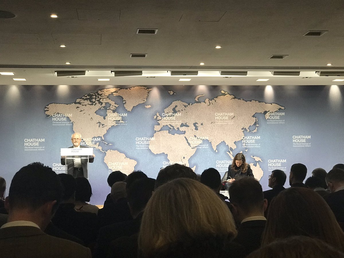 annaelancy's tweet photo. Ambassador Seyed M Kazem Sajjadpour, Deputy Foreign Minister, Islamic Republic of Iran speaks at Chatham House on the recent sanctions imposed on Iran. https://t.co/AVQaKjYHFn