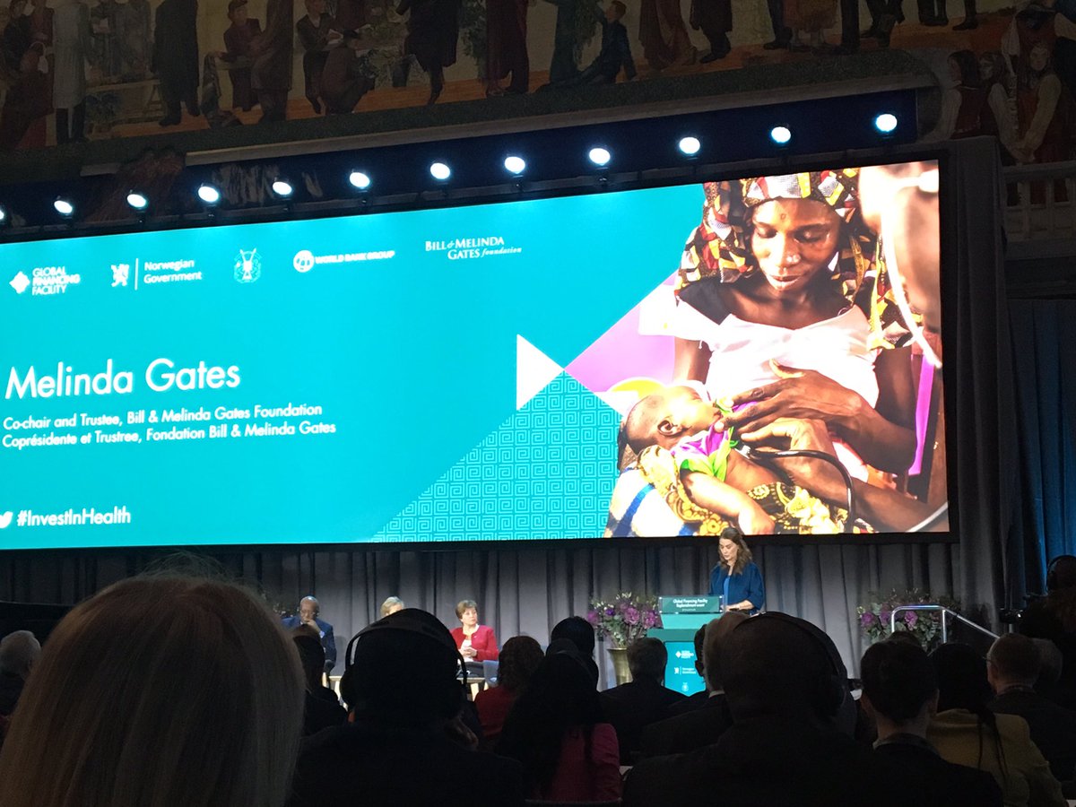 President Kabore, PM Solberg, Melinda Gates, & Kristalina Georgieva kicking off the GFF replenishment in Oslo... making health and nutrition for women children and adolescents a priority #investinhealth