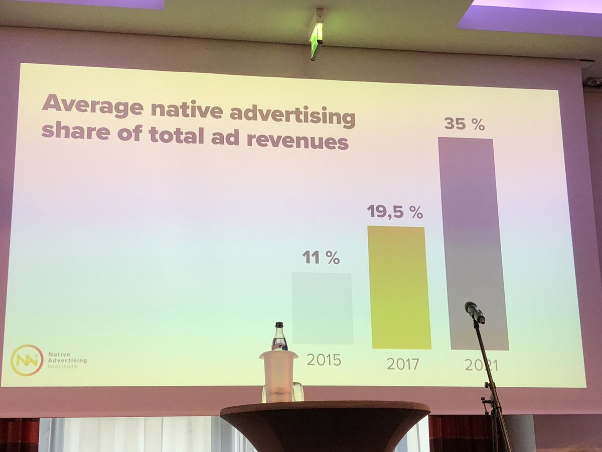 MaylisChevalier's tweet photo. Let’s focus on quality content and brand safety to help native grow as expected. Being native means caring user experience. Forget clickbait and let’s build up a better advertising world ! @NativeInstitute #NativeDAYS18 #Ligatusing https://t.co/u2zm0JfWmI