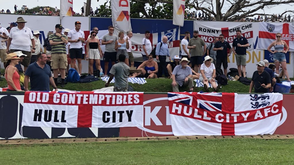 What’s in a name? Two impressive flags in Galle. Hull City AFC. #hcafc