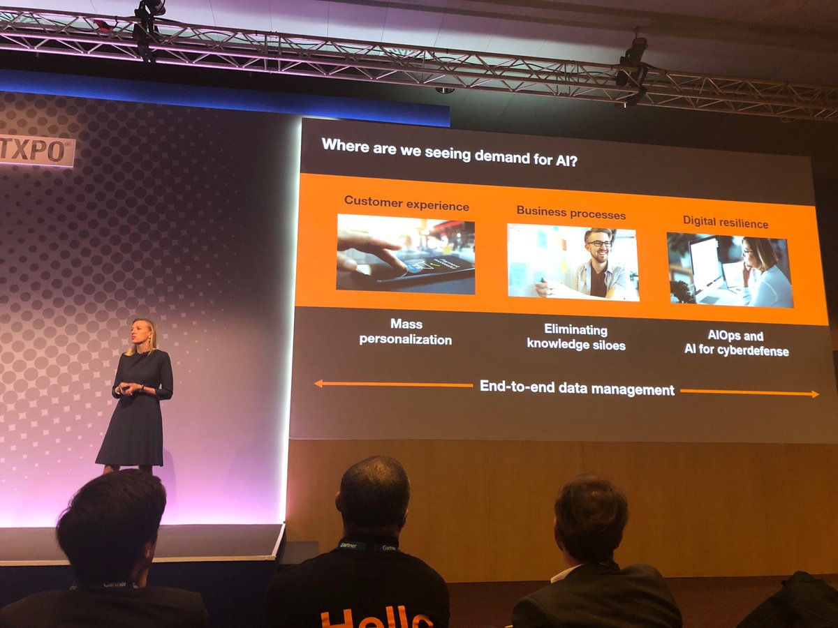 AI is transforming many areas of our business today : Anne-Sophie Lotgering, OBS Chief Marketing &amp; Digital Officer, explains how @ Gartner IT expo...