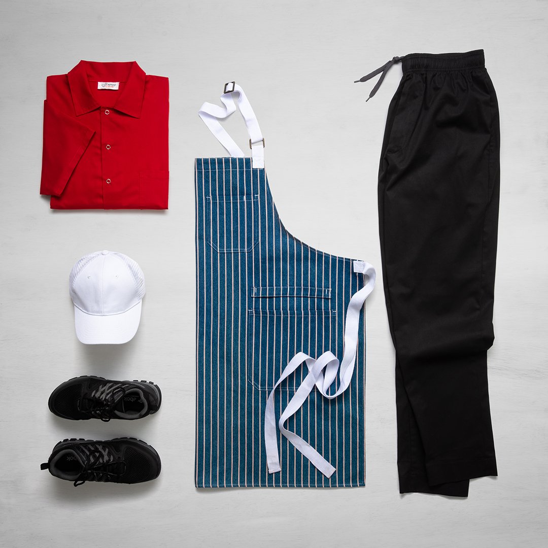 Show your patriotism this Election Day by wearing your flag's colors!
.
.
#electionday #happychef #redwhiteandblue #chefwear #chefcoat #apron