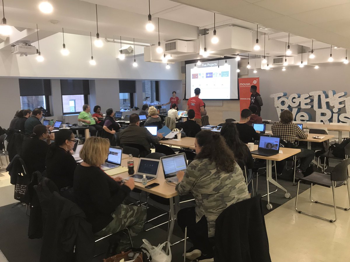 mrtomocon's tweet image. Kicking off @mouse_org #CreateCon at @TeachForAmerica today with intros from PD leaders @Bijesse, Rachel, Chelien, and @catlosleon — excited to work with our Serious Games @scratch + @unity3d projects today. #csforall #cs4allnyc #csk8 #ethicalcs #techwithpurpose