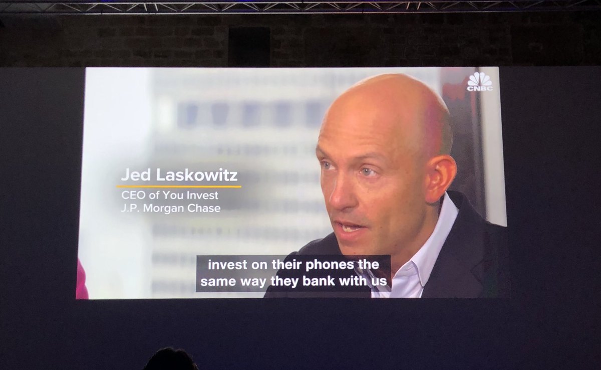 Exciting insights from Jed Laskowitz CEO of JP Morgan digital wealth management unit about digital investing and ETFs. Only at @TrackInsightETF #TES2018 !