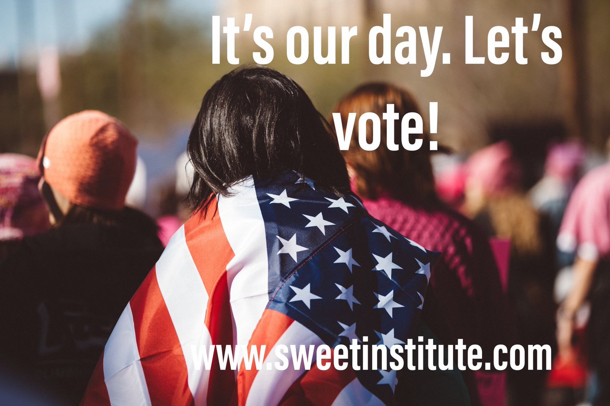 Voting gives people and communities the power to voice their opinion and effect social change. Let’s vote today. #ElectionDay2018 #Midterms2018 #midterms #VoteToday #TuesdayMotivation #VoteForOurLives #voteforourkids #SweetInstitute #Ivoted