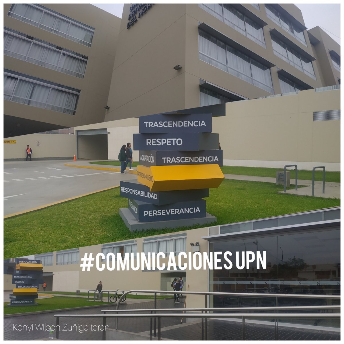 KenyiTeran's tweet photo. #ComunicacionesUPN 
Hola chicos, ¿Cómo están? Ya nos encontramos en la Universidad Privada del Norte sede de Comas, síganme que en breve minutos estaré estaré cubriendo el recorrido de Sebastián Laver.

#CNN #sebastiánlaver #masqueultimasnoticias https://t.co/UyYDNe8cqL