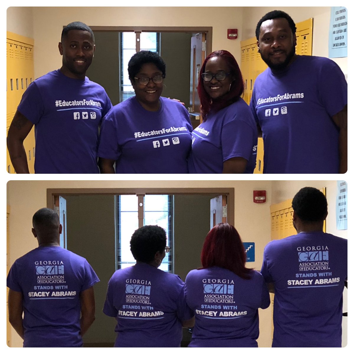JJohnson4GAE's tweet photo. We are educators who VOTE! #EducatorsForAbrams @staceyabrams @GAEvoices @GAEMillennials https://t.co/Ulmog0NTo0