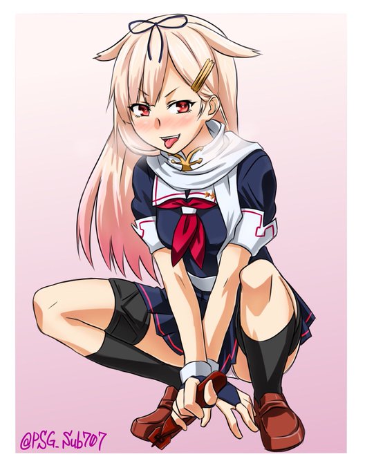 ステイ!ステイ!!
#夕立
#艦これ版深夜の真剣お絵描き60分一本勝負
#艦これ版真剣お絵描き60分一本勝負_20181106 