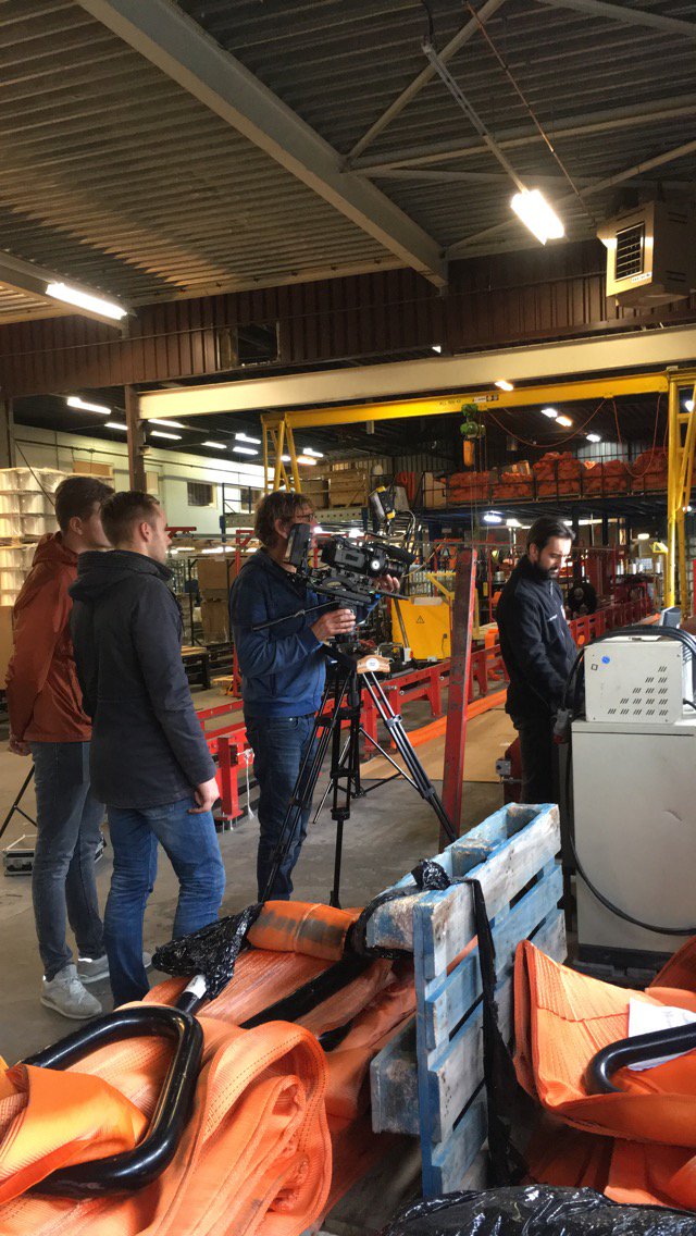 Last week we recorded footage for our new company film in collaboration with @FreshTVNL . We are excited to see the results!