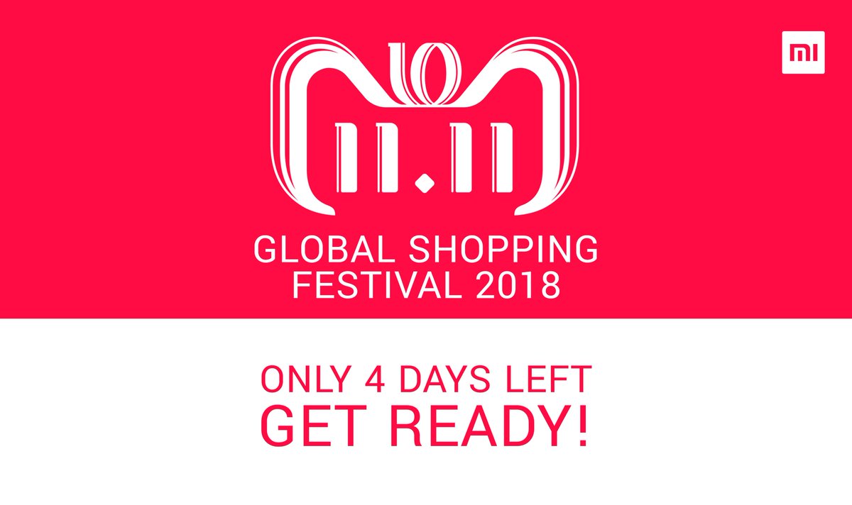 Only 4 days left for the 11.11 festival! Do you have your cart ready for the shopping fever?
xiaomionline.aliexpress.com