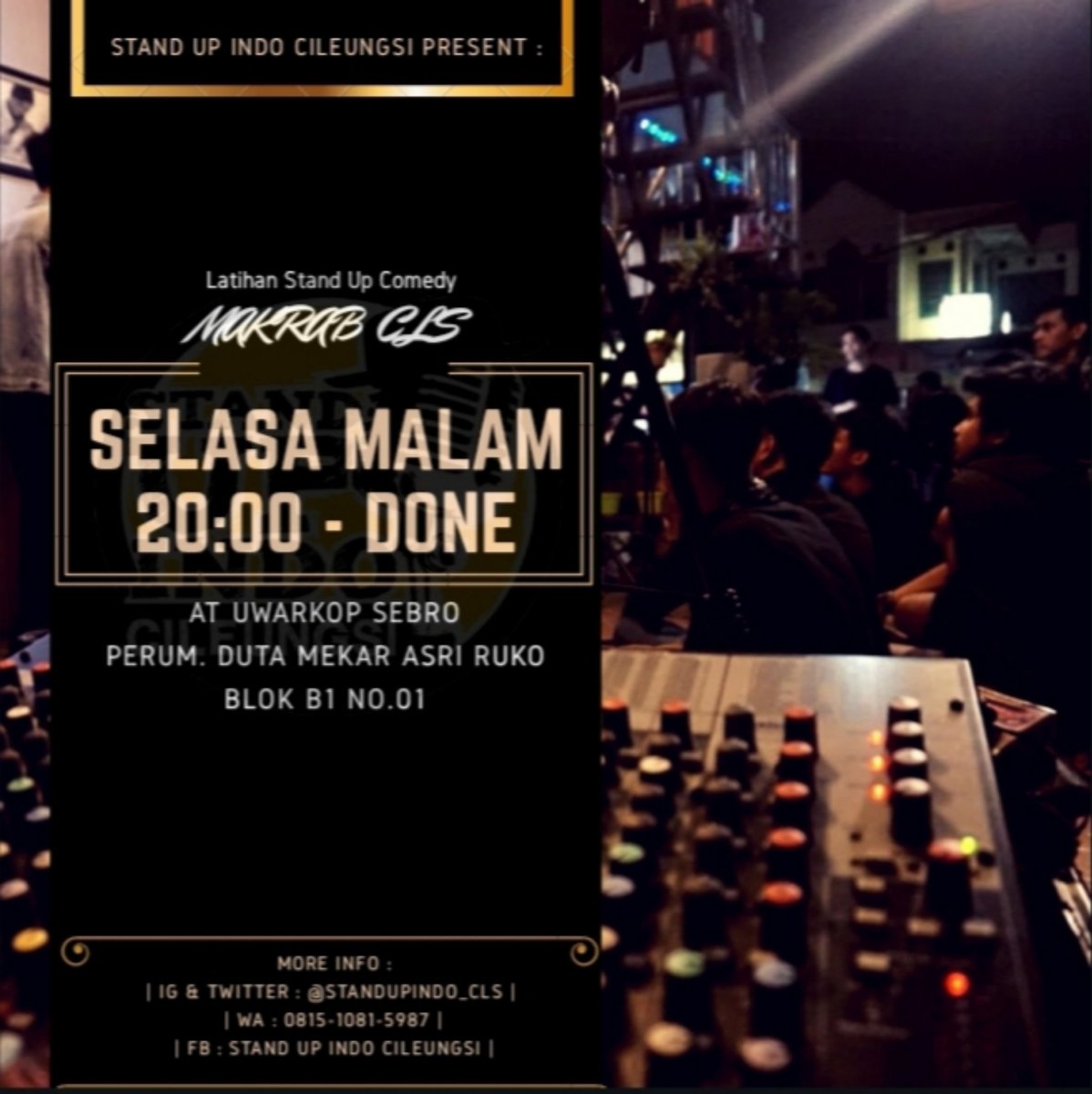 Mari nanti malam kawan !!! #MakrabCLS gegas kan !!!