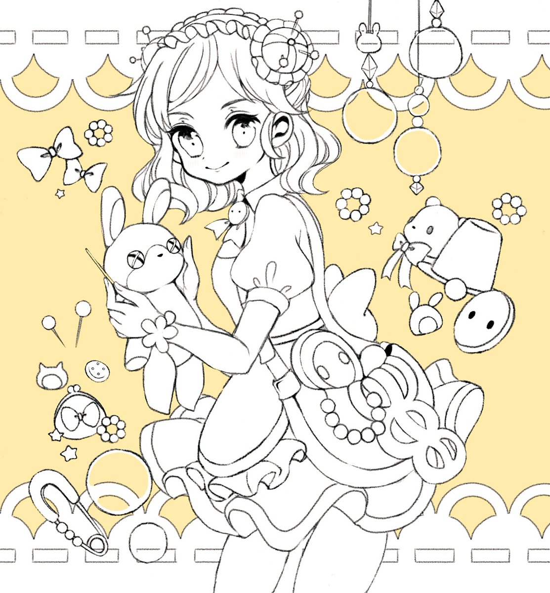 ポケコロの妖精さん
やっと線画終わった 