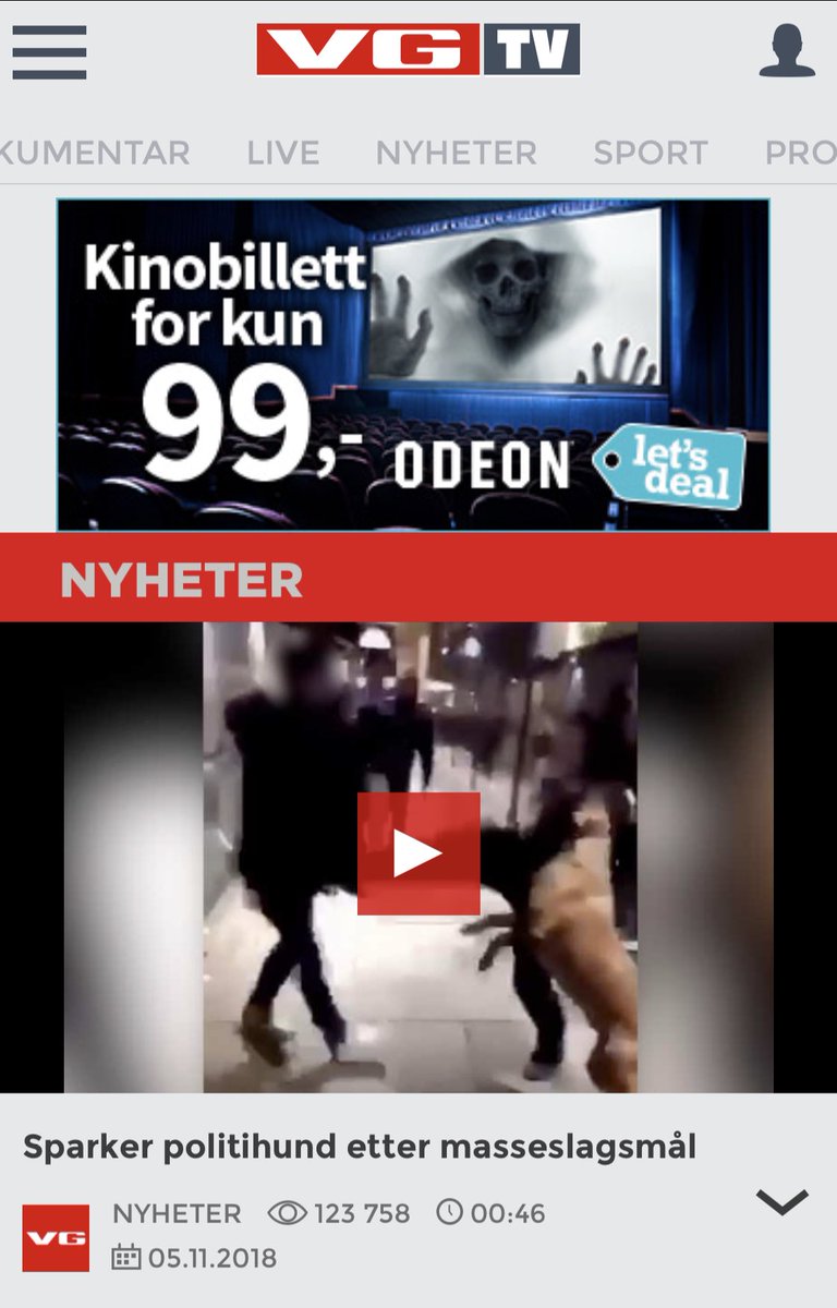 Håper personen virkelig får som fortjent. Sparke et dyr, uansett politi eller ikke, er ikke greit! <a href="/politietoslo/">Oslo politidistrikt</a> <a href="/dyrebeskyttelse/">Dyrebeskyttelsen Norge (NSPA)</a>