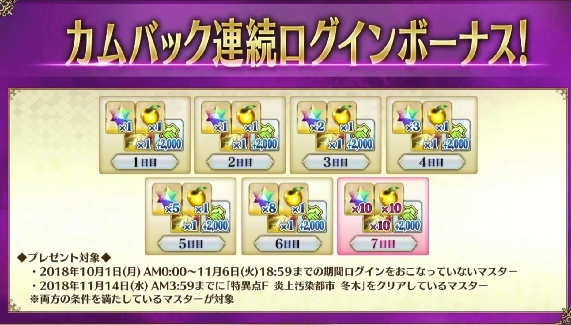 Fgo カムバック Fgo攻略 復刻 ハロウィン カムバック 開催 昨年のクエスト情報まとめはこちらから Fgo カムバック Fgo攻略 復刻 ハロウィン カムバック 開催 昨年のクエスト情報まとめはこちらから