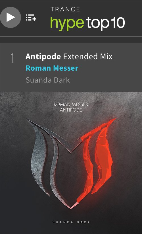 RomanMesser's tweet image. This amazing! 'Antipode' #1 on @Beatport Trance Hype Chart! Thanks for the your massive support ❤️