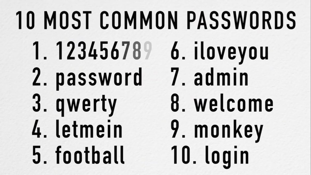 devinthayer's tweet image. If your password contains 8 digits or less, no letters, no numbers, no capitals, no lowercase, or no special characters...

Change your password.

If your password comprises of more than 80% of whole words in the dictionary...

Change your password.

Don't be victim of ID theft.