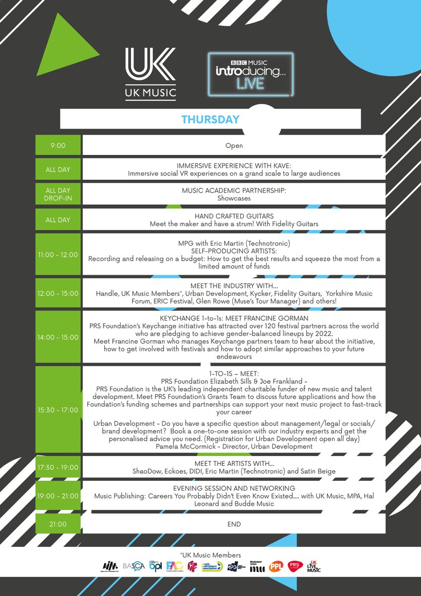 UK_Music's tweet image. We can't wait for @Introducing18, which starts on Thursday! Check out our daily programmes here feat @the_MPA, @ukMPG, @AIM_UK, @HalLeonardCorp, @PRSFoundation, @HandleRecruit, @KyckerMusic and many more...