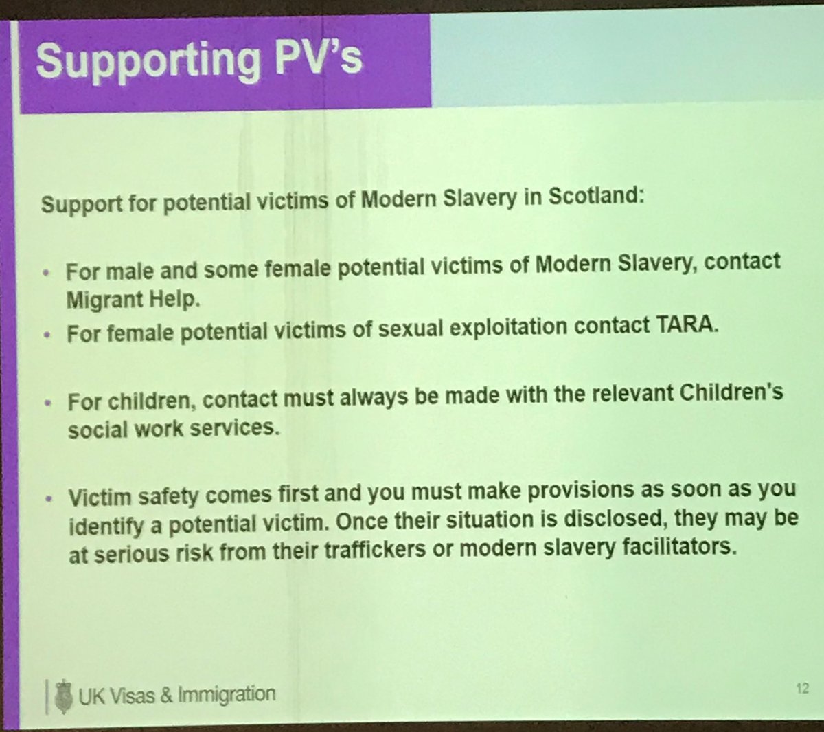Make sure you know the support for potential victims of #HumanTrafficking in Scotland and share with colleagues ⁦@QNI_Scotland⁩ ⁦@HilaryAlba2⁩ ⁦@NHSGGC⁩ ⁦⁦@QMUNursing⁩ ⁦@HeatherBain9⁩ @Helenakelly73⁩ ⁦@careylunan⁩