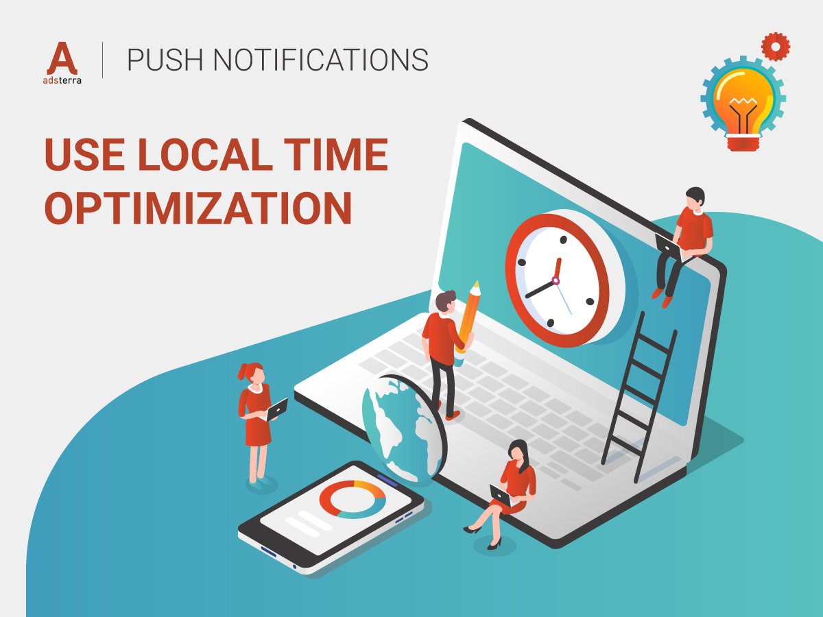 AdsterraNetwork's tweet photo. #quicktip for #web_push advertising campaigns: remember to adapt time range targeting to the chosen GEO time zone ☝️⏰🌍 Keep that in mind when you set targeting at our Web Push SSP 😉 #Adsterra_advertisers https://t.co/zBLxcUPVnW