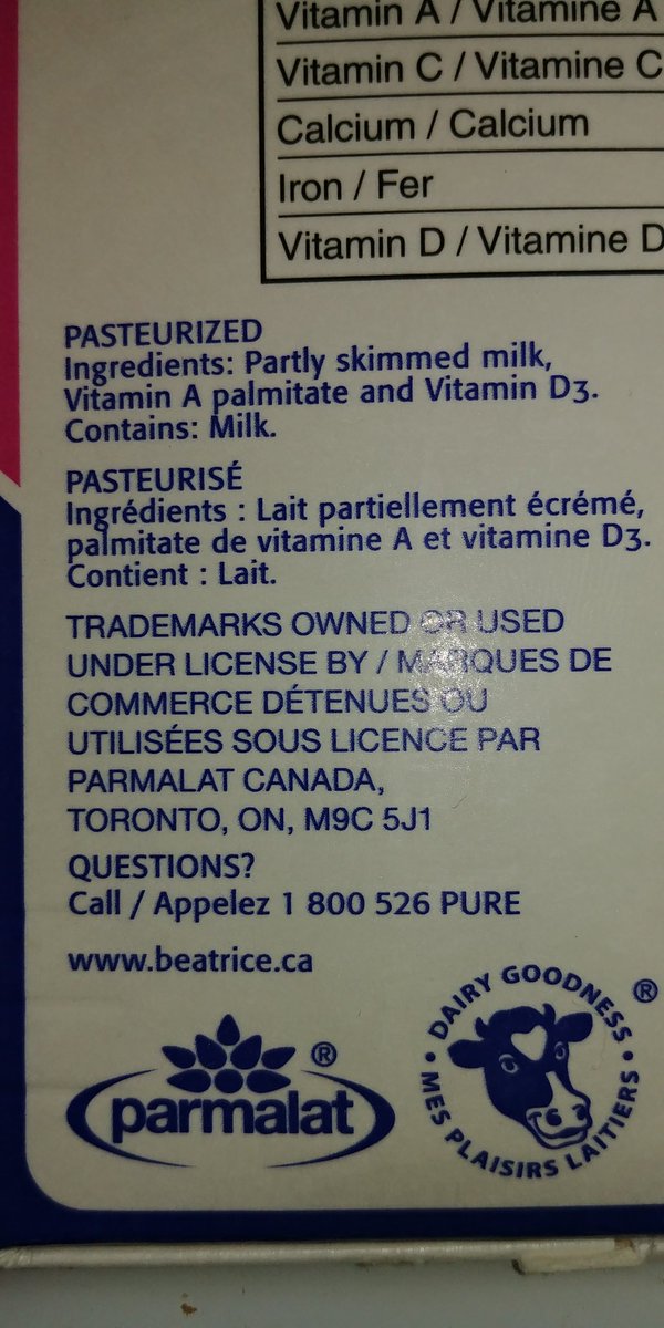 plc of dairy milk
