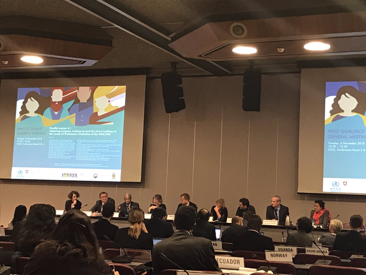 How to make more effective the work between the <a href="/WHO/">World Health Organization (WHO)</a> GCM on NCDs, Member States, Non State Actors including civil society and private sector? One of several existential questions discussed this morning by 2 groups of speakers at GCM General Meeting #NCDs #GCMNCDs