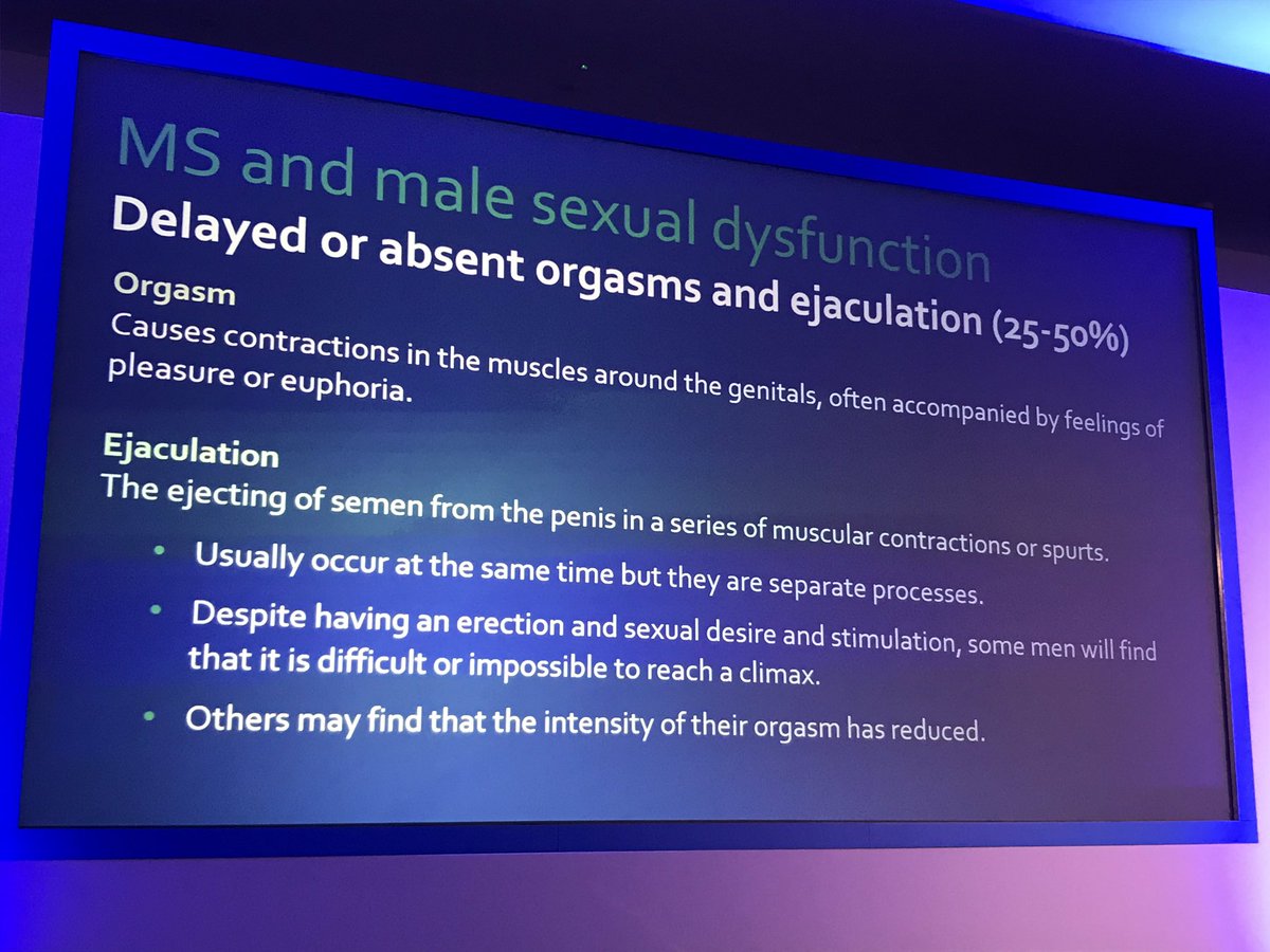 NHSRachaelM's tweet image. Sex is not all about an orgasm

Expressing love, affection, intimacy, sensuality does not depend on penetrative sex &amp;amp; a relentless quest for orgasm

Also orgasm &amp;amp; ejaculation are two separate processes

Prof Birch: This is such an important message for all our patients

#MSTconf