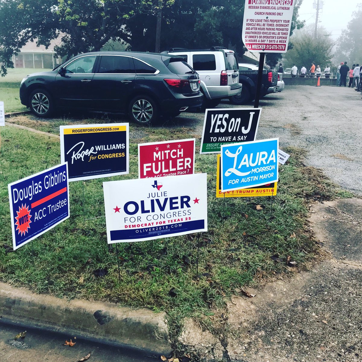 I just left my beloved @JulieForTX25 sign, that has been in my window for months now, at my nearest polling location. It was like releasing a beautiful bird into a great big sky of Hope & Possibility.