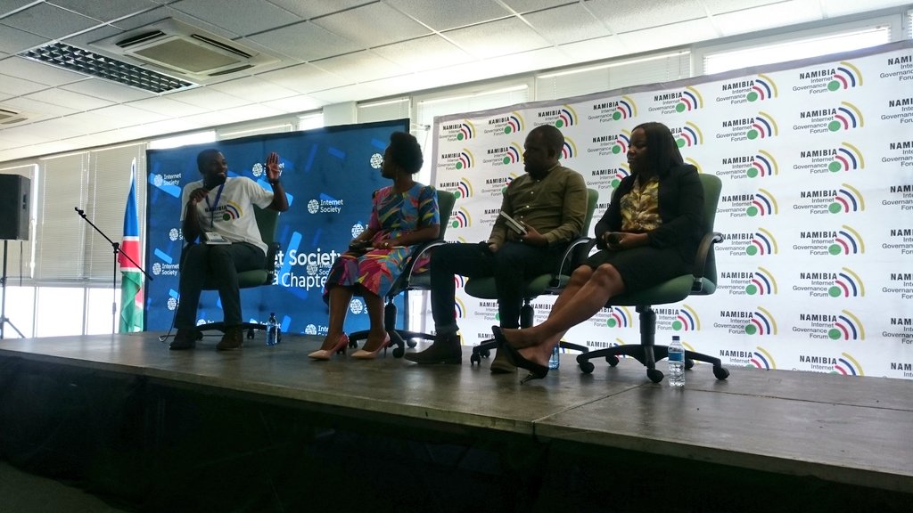 AccessNamibia's tweet photo. A very informative and diverse discussion facilitated by @JustShingapi on issues of digital inclusion and accessibility in hopes to narrow the rural-urban digital devide. #@NamibiaIGF #Internetotrust @IFEX @ISOCNamibia @NamMediaTrust @fesmediaAfrica @FinEmbWindhoek https://t.co/u6lF5ewadI
