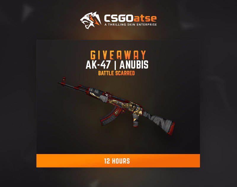 🔥🔥Daily VGO giveaway, AK-47 Anubis🔥🔥  

✅Like 
✅Follow
✅Retweet 

Good luck, winner is drawn in 15 hours!  Don't miss your chance to place your bets on your favorite teams in Champions League on CSGOatse!
csgoatse.com/sport