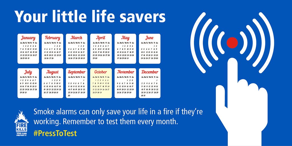 #FirstOfTheMonth
Don't forget to test your smoke alarms in November! Do you know someone who might need a hand checking theirs? Perhaps you could offer to do it for them - it could help save a life