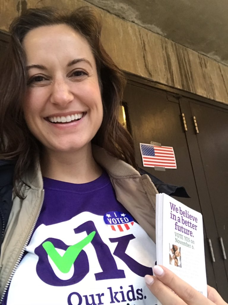 lauraposkin's tweet photo. Step 1: #VOTE Step 2: Remind neighbors to #VoteYesNov6 for our kids! Yes, I work in aging but I advocate #forallages. Aging = living after all. https://t.co/JmmLkPA8te