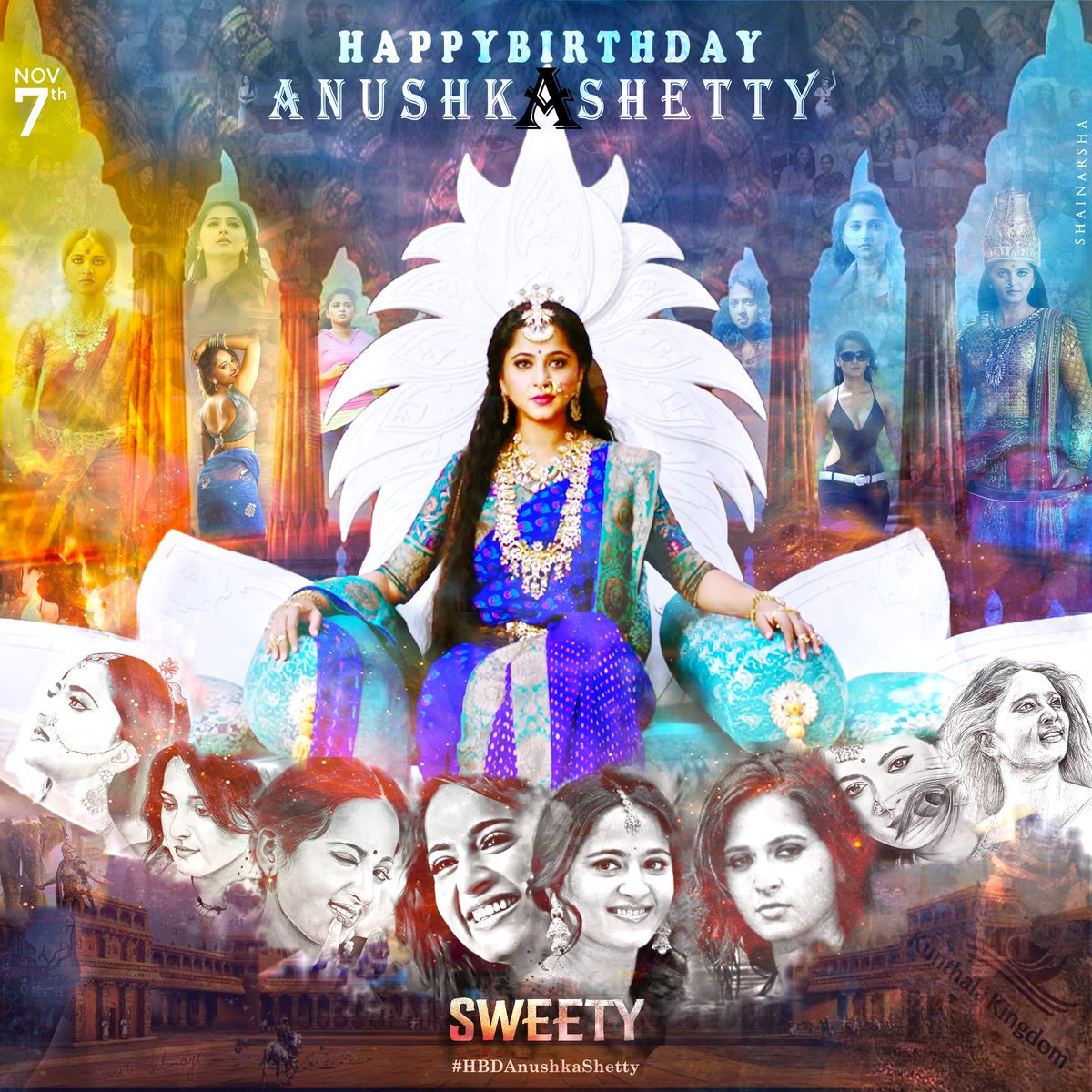 Many more happy birthday             
 Anushka Shetty 