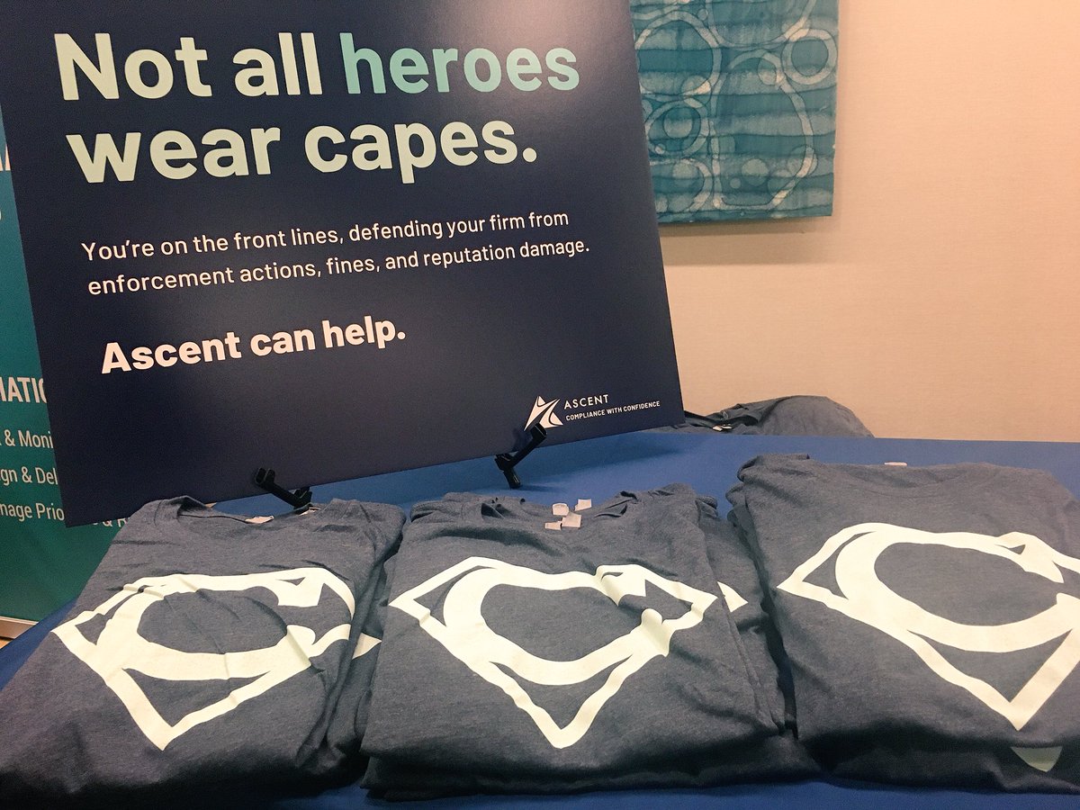 AscentRegTech's tweet image. If you’re at #RegTechEnable, swing by our table! We’d love to chat. #regtech #compliance